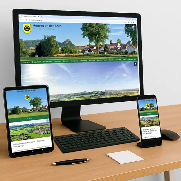 Kommunale Website in responsive Design