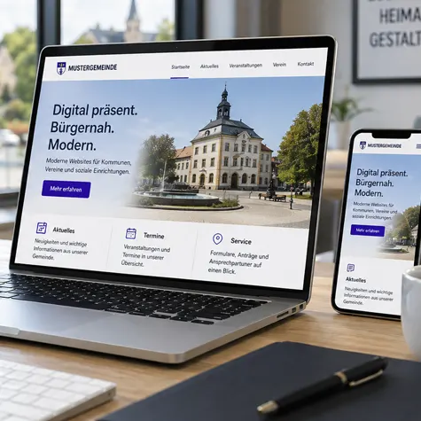 Kommunale Website in responsive Design